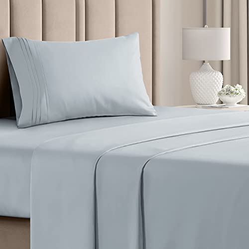 Queen Size Sheet Set - Breathable & Cooling - Hotel Luxury Bed Sheets - Extra Soft - Deep Pockets - Easy Fit - 4 Piece Set - Wrinkle Free - Comfy – White – 4 PC