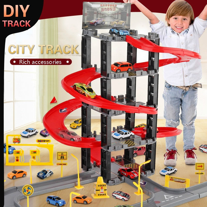 City Track Toy Set Three-dimensional Multi-layer Parent-child Interaction Gift