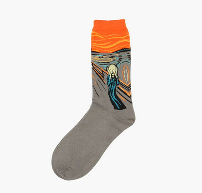 Classic Art Van Gogh Mural Socks