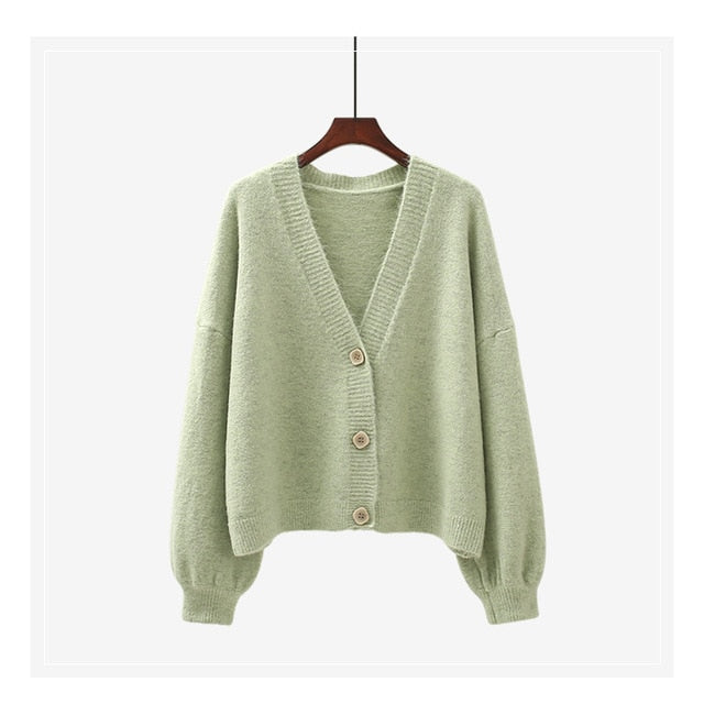 Winter Cashmere Cardigan Sweater