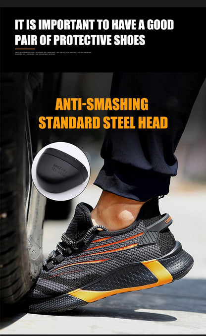 WorkSafetyShoes™ Safety Boots Anti-puncture Working Sneakers