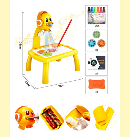 The FUN Light™ Children's Art Drawing Projector & Table