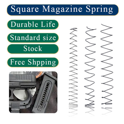 Multiple Size Extension Base Steel  Coil compression Glock Magazine   Square  Spring for Gun Accessoriese